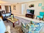 Living Area with Gulf Views - Sleeper Sofa